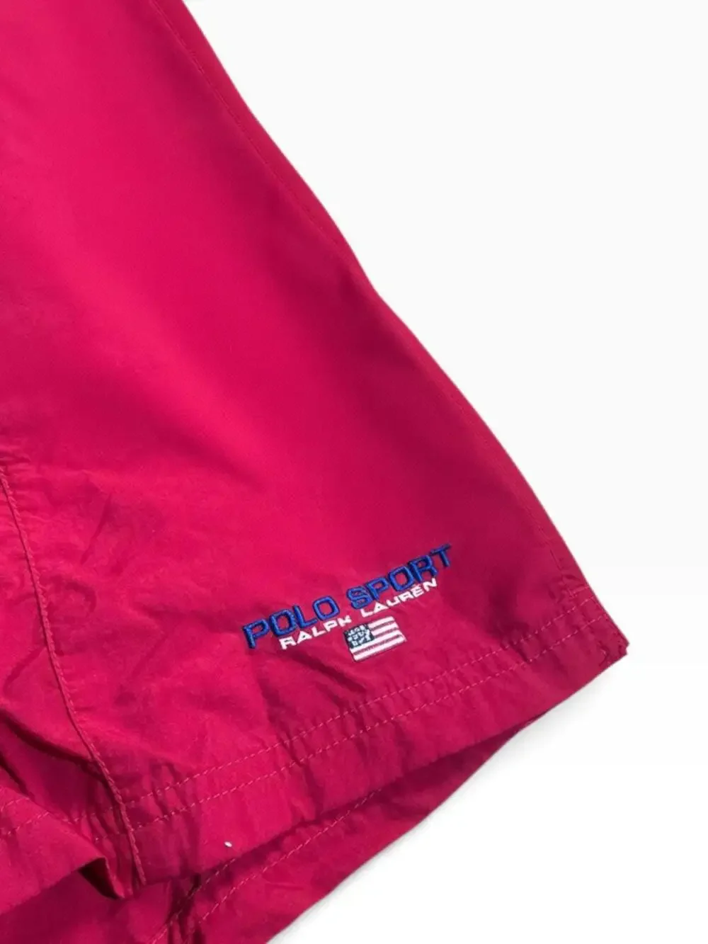 Vintage Polo Sport Ralph Lauren Red Nylon Swim Shorts